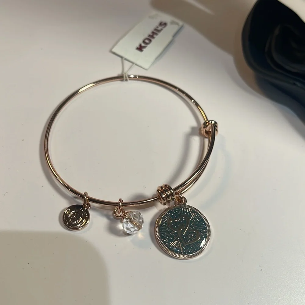 NWT Rosegold Tone Mother/Daughter Bracelet